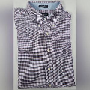 Mens Chaps Multi Colored‎ Checkered Button Down Shirt Size 17-17.5 (XL)